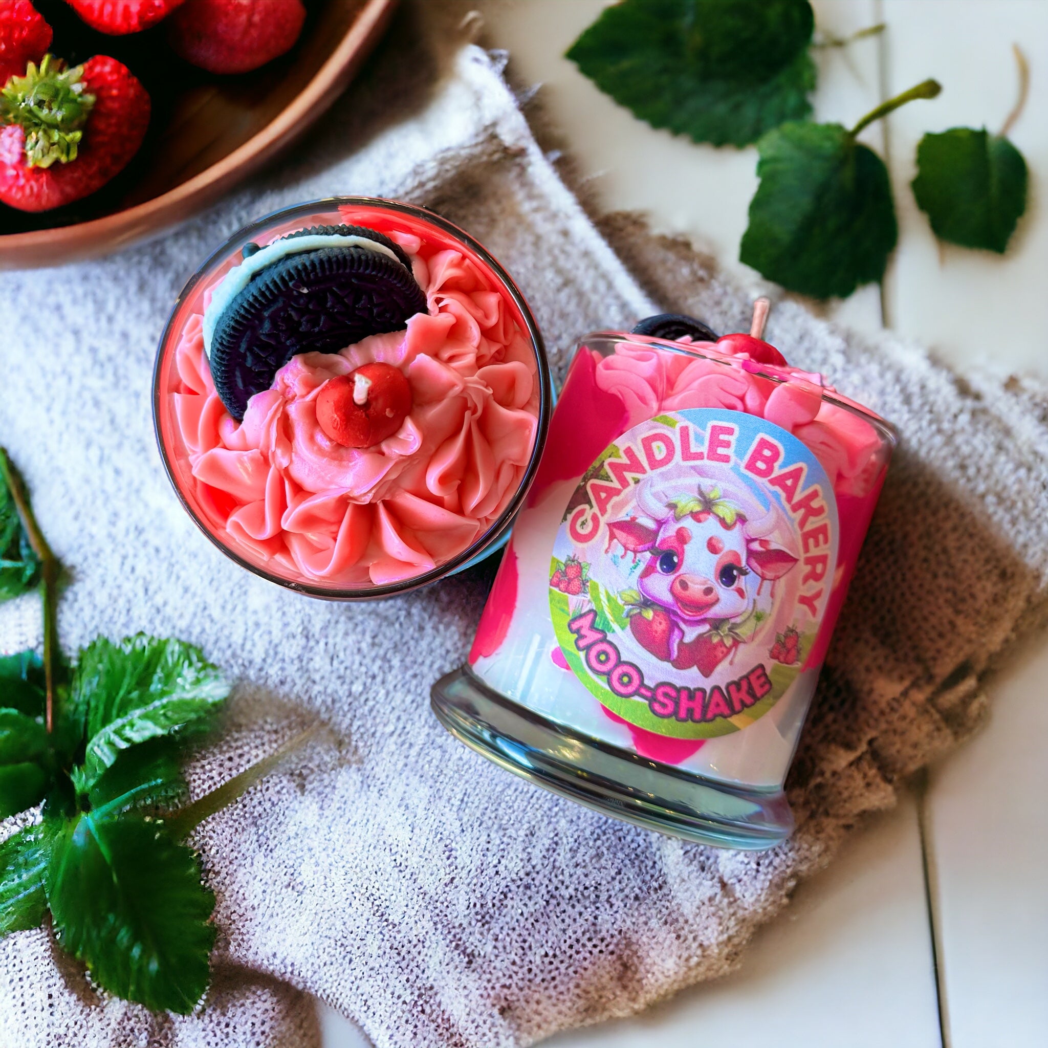 Strawberry Moo-Shake Candle