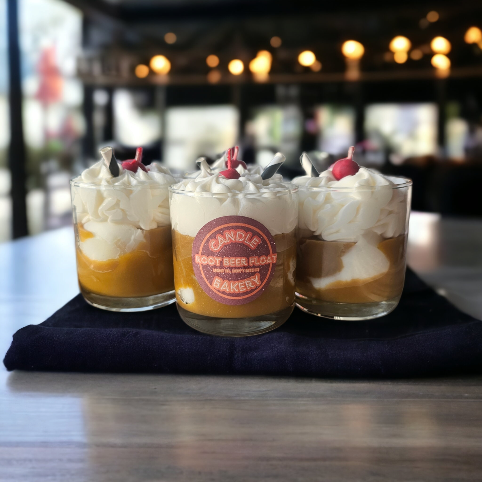 Root Beer Float Candles