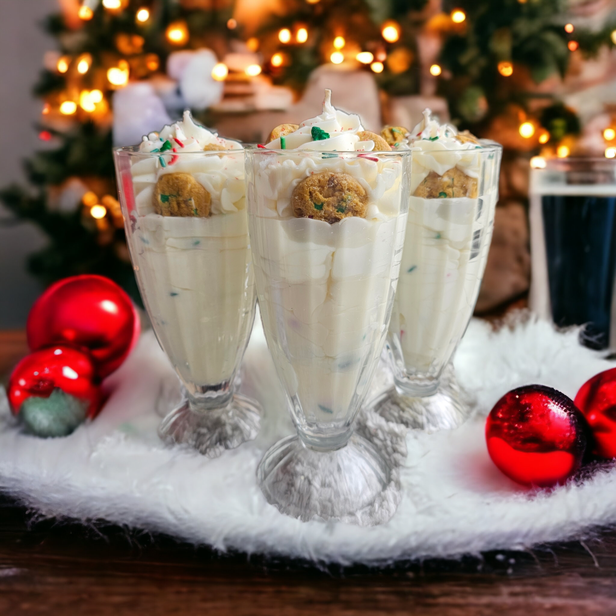 Santa's Milk & Cookies Milkshake Candle