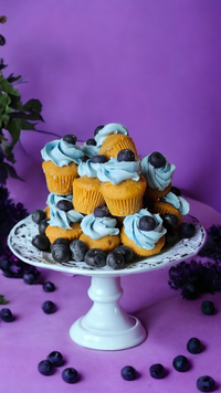 Blueberry Buttercream Cupcakes